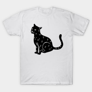 Cool black cat. T-Shirt
